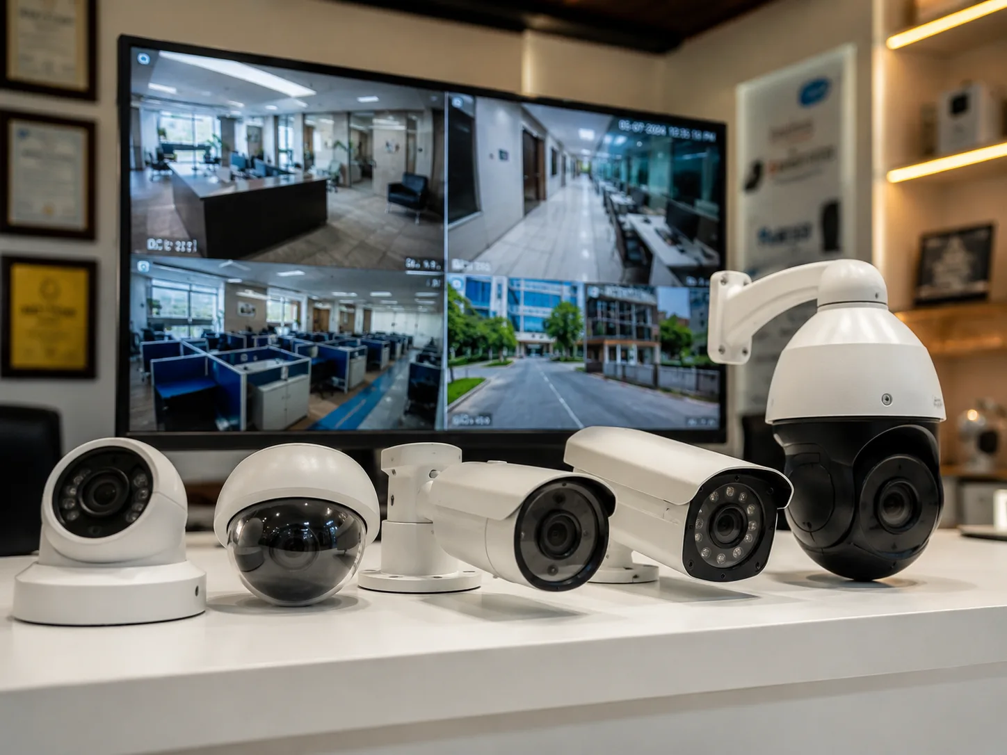 CCTV cameras and surveillance monitoring system